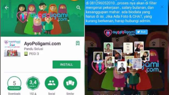 `Ayo Poligami` Aplikasi Smartphone yang Disorot Dunia